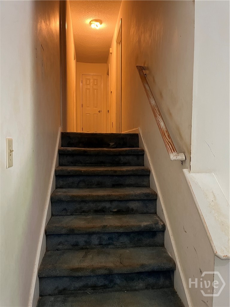 upstairs
