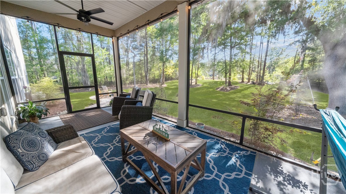 screened back porch