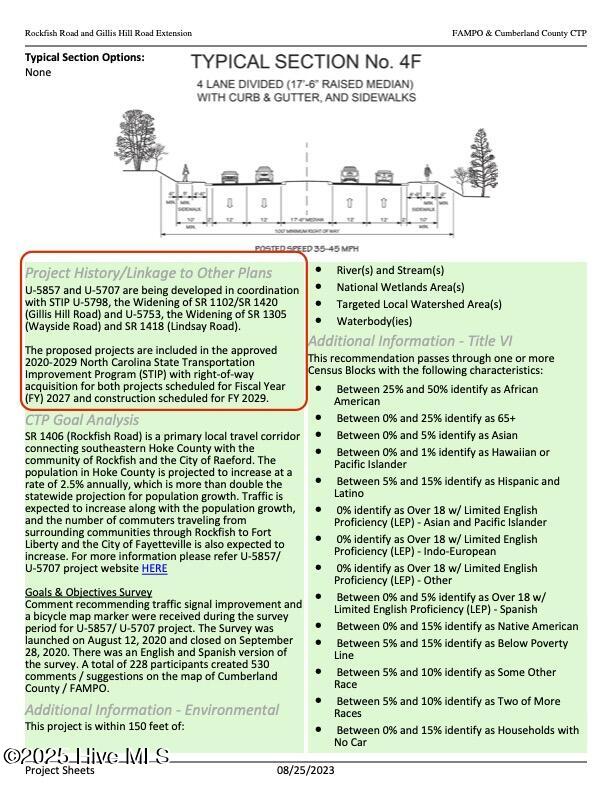 Rockfish Road Widening Project - Public Disclosure 8/2023 Start Dates have since changed