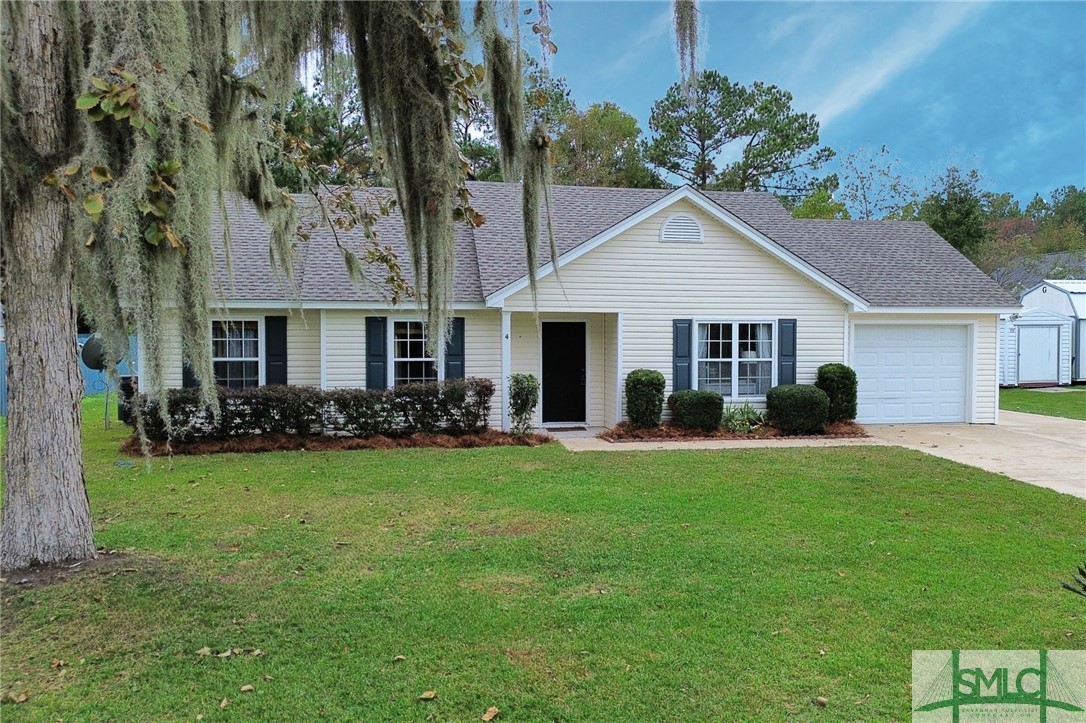 Beautiful 3-bedroom, 2-bath one-story home in Magnolia Court with no HOA charge. The living room welcomes you with vaulted ceilings, creating a bright and open space ideal for both relaxation and entertaining. Recent upgrades include a brand-new roof, new HVAC ductwork, and newer HVAC system. Situated on a spacious 0.35-acre lot, the property features a lush, well-maintained lawn, an oversized driveway, and a sizable shed for extra storage, offering plenty of outdoor space for your needs. The home has been professionally cleaned and power washed, ensuring it is move-in ready. Ideally located just a short 10-minute drive from Downtown Beaufort, this residence seamlessly combines elegance, comfort, and accessibility, making it an ideal place to call home!