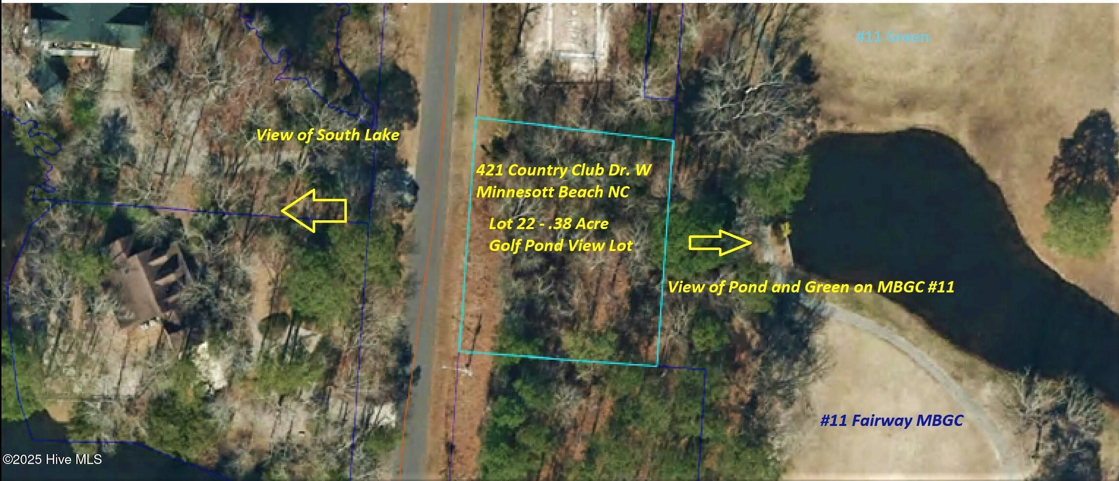 Views of both South Lake and Pond and Green on #11 MBGC