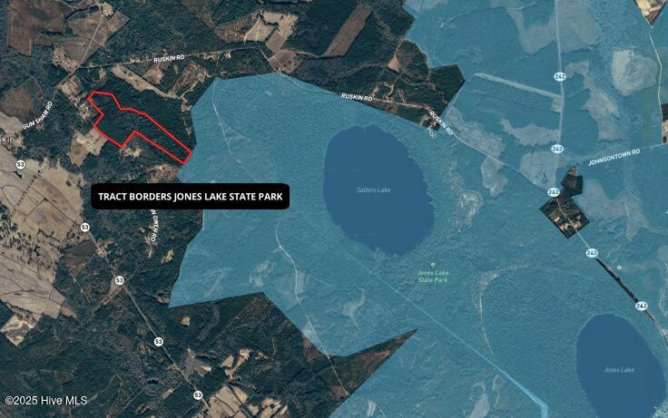 aerial with jones lake