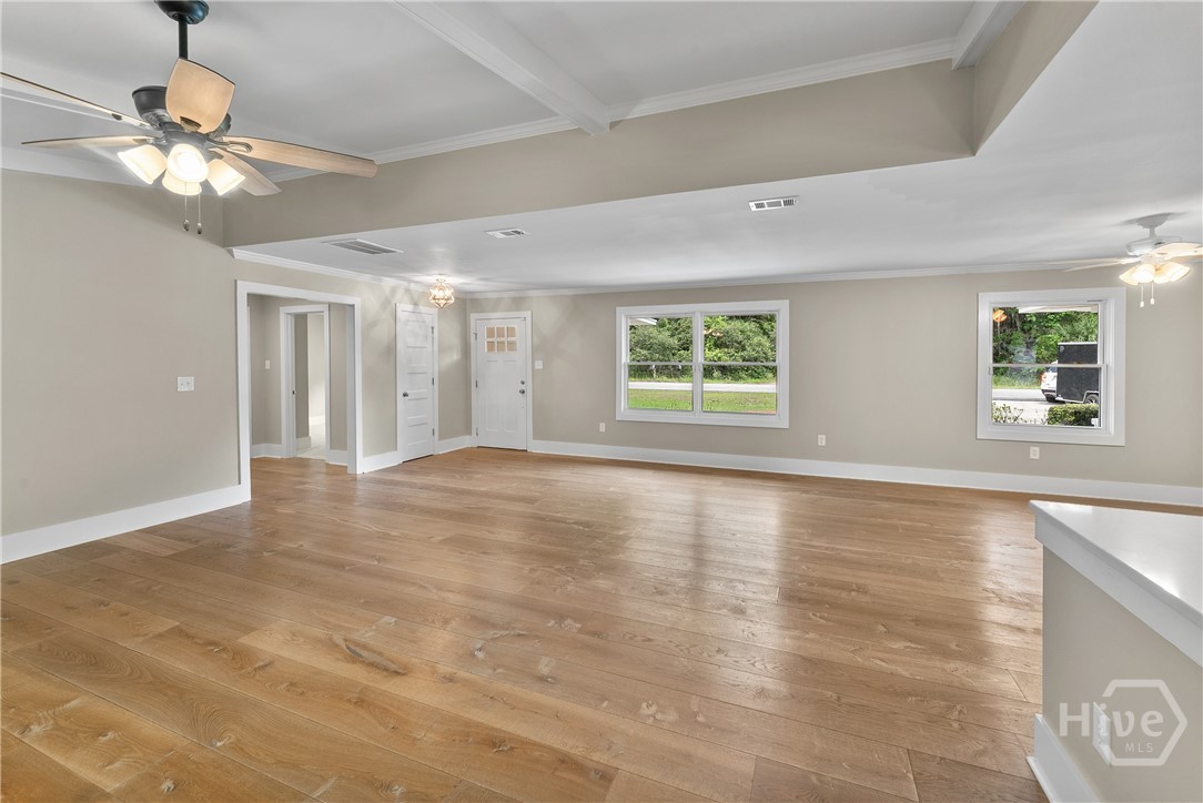 spacious great room
