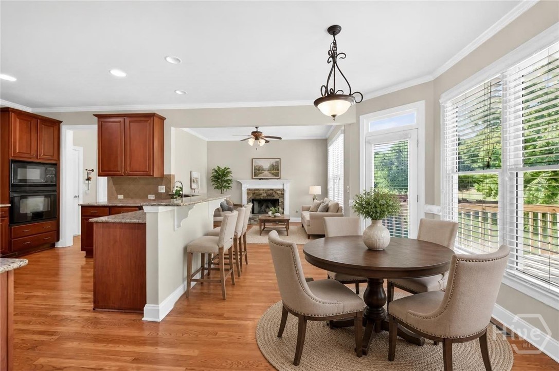 Virtual Staging Breakfast Area and Keeping Room