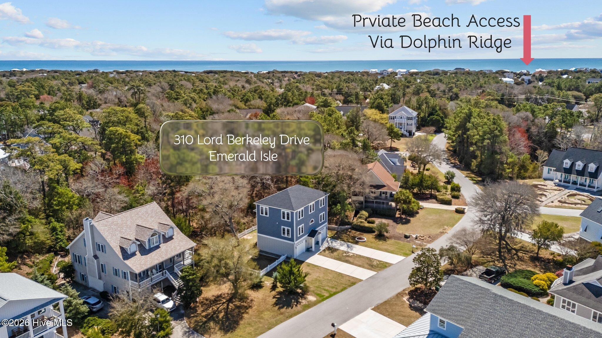Private Beach Access through the sister neighborhood of Dolphin Ridge-