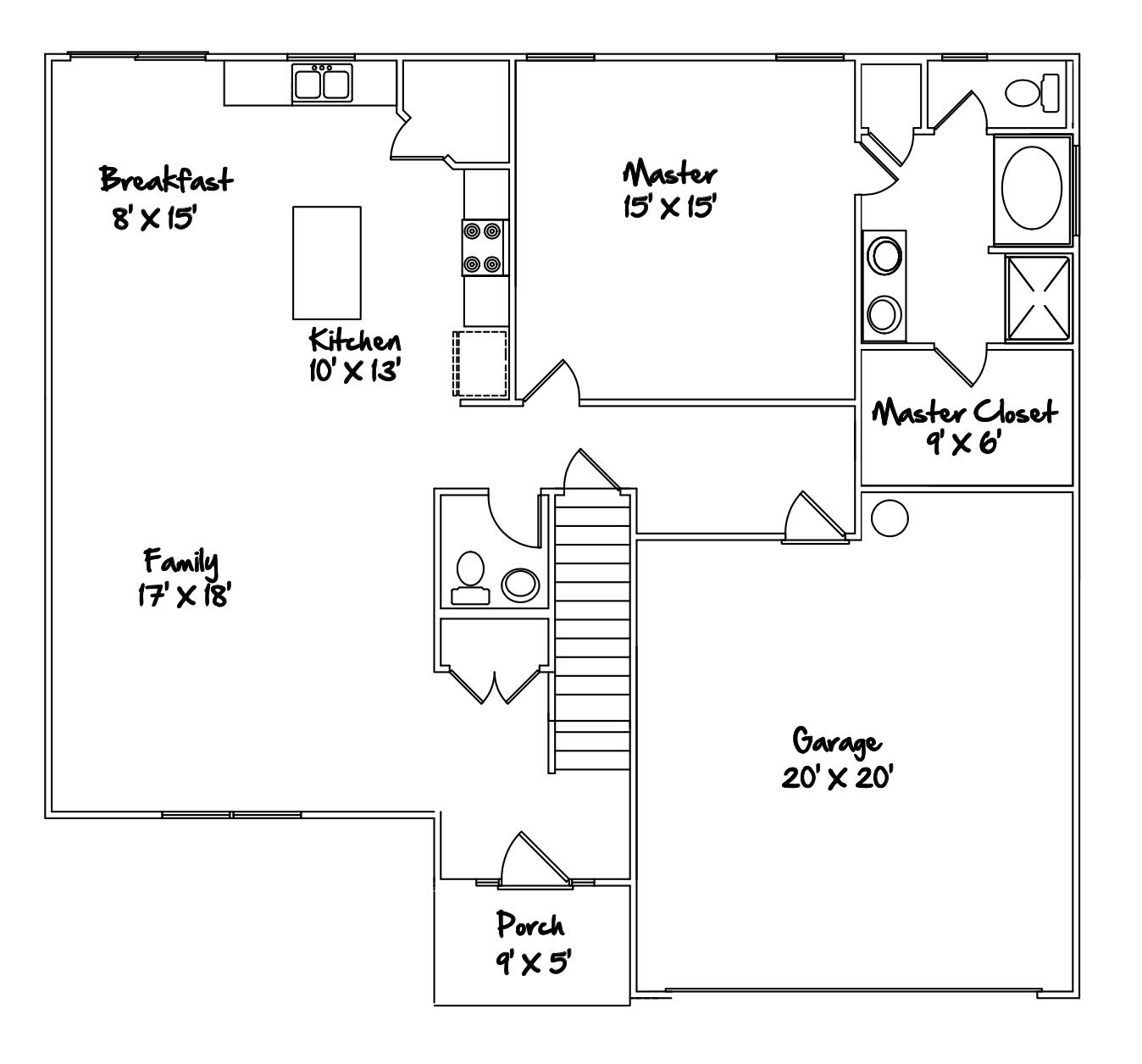 Winterset first floor plan