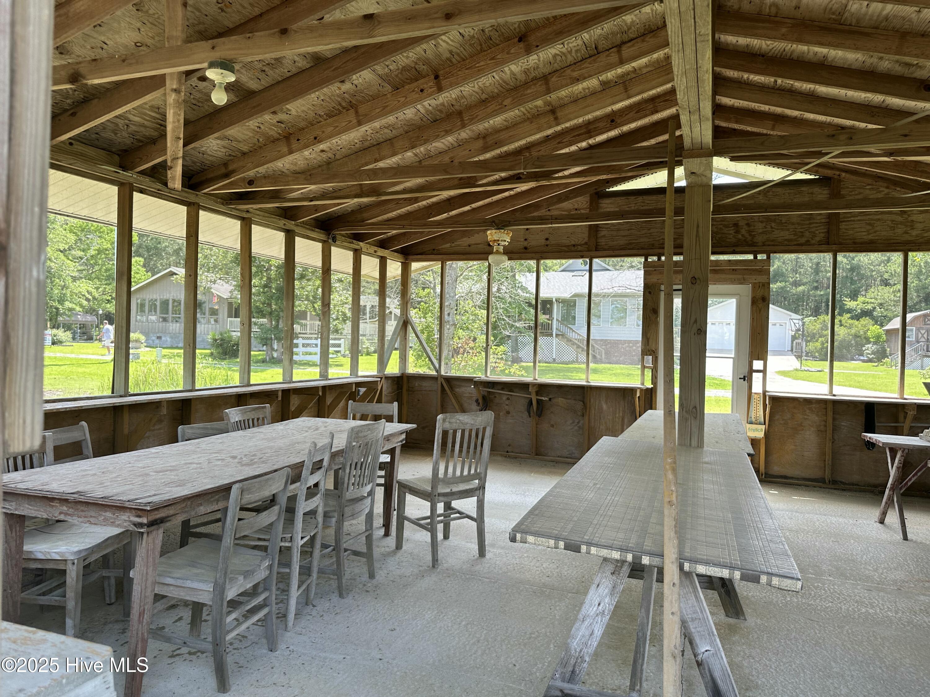 Inside community building