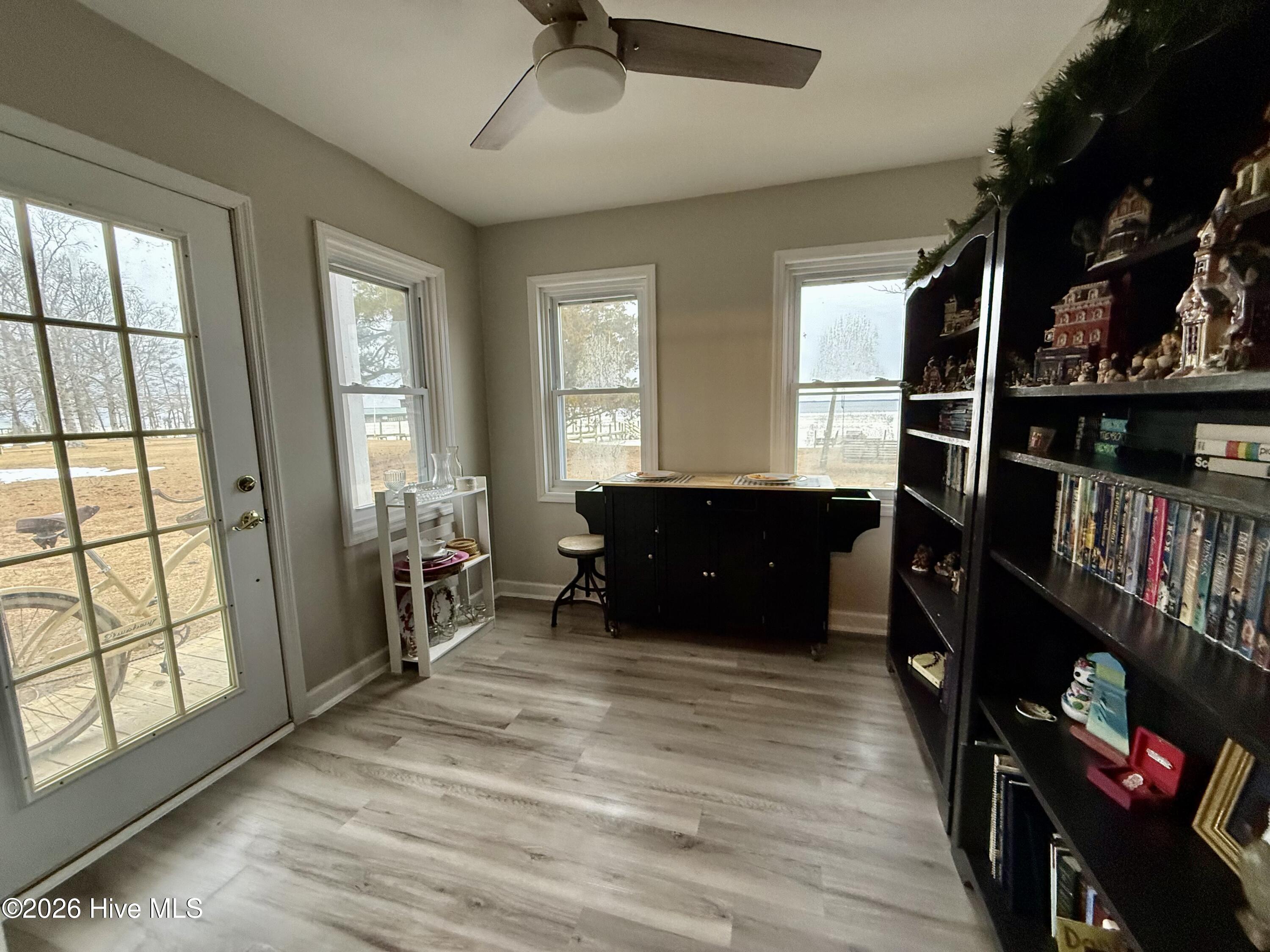 1st floor living arrea facing water