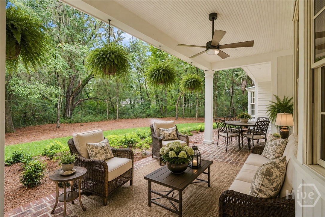 Back Porch Virtually Staged