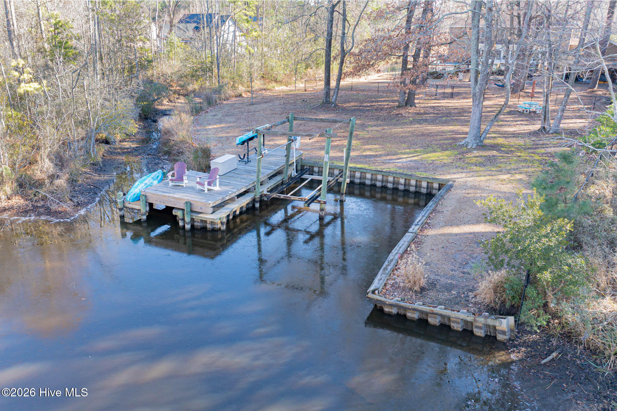 The lift has been replaced and new boat house added May 2026