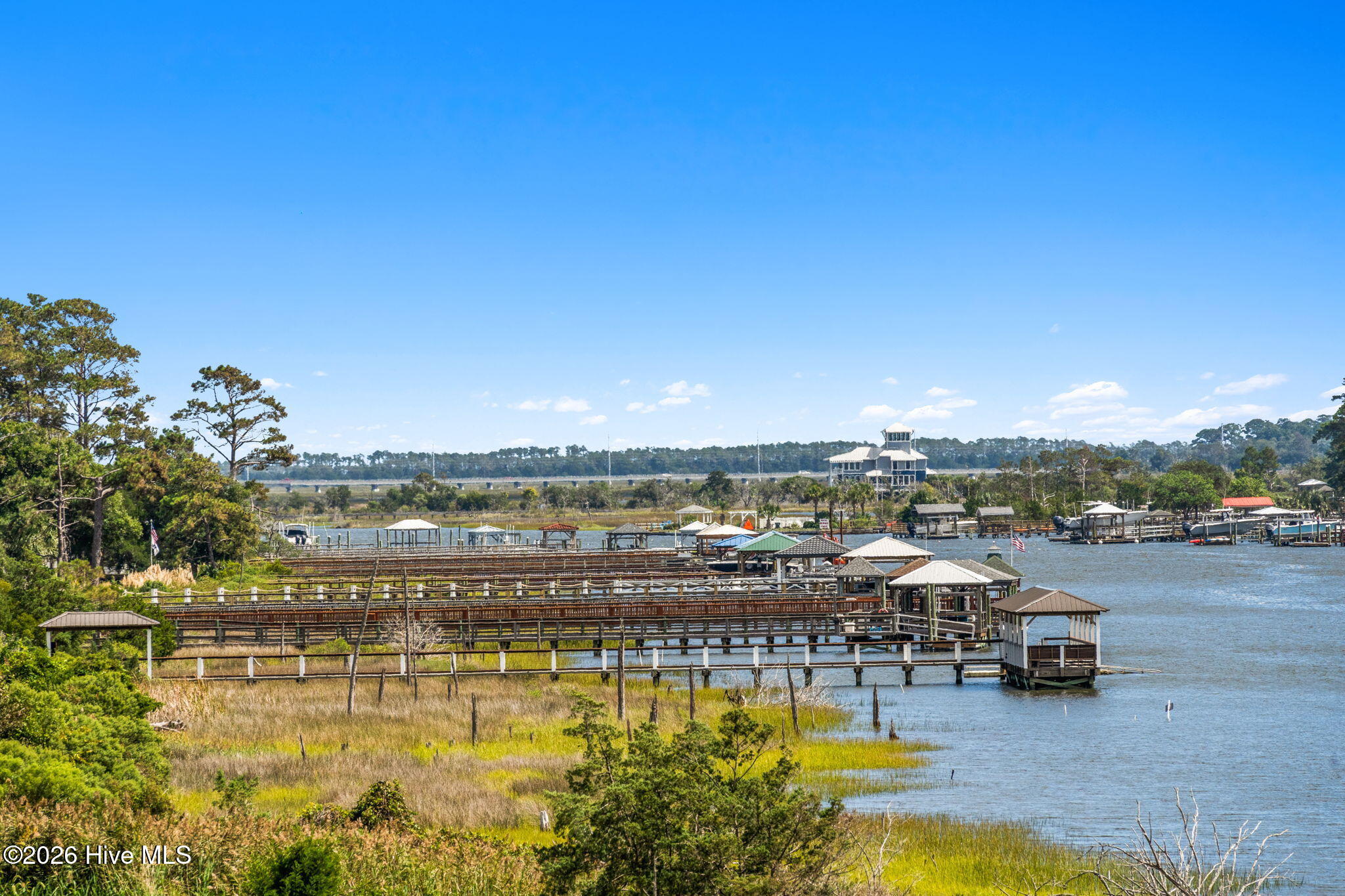You don't have to walk to the end of a pier to see this view. It's from your chair in the living room. Can see the whole way down to the Barbee Bridge
