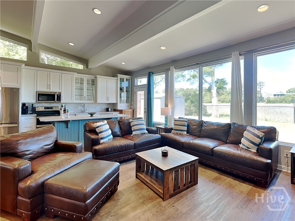 Open living/kitchen areas with beautiful views