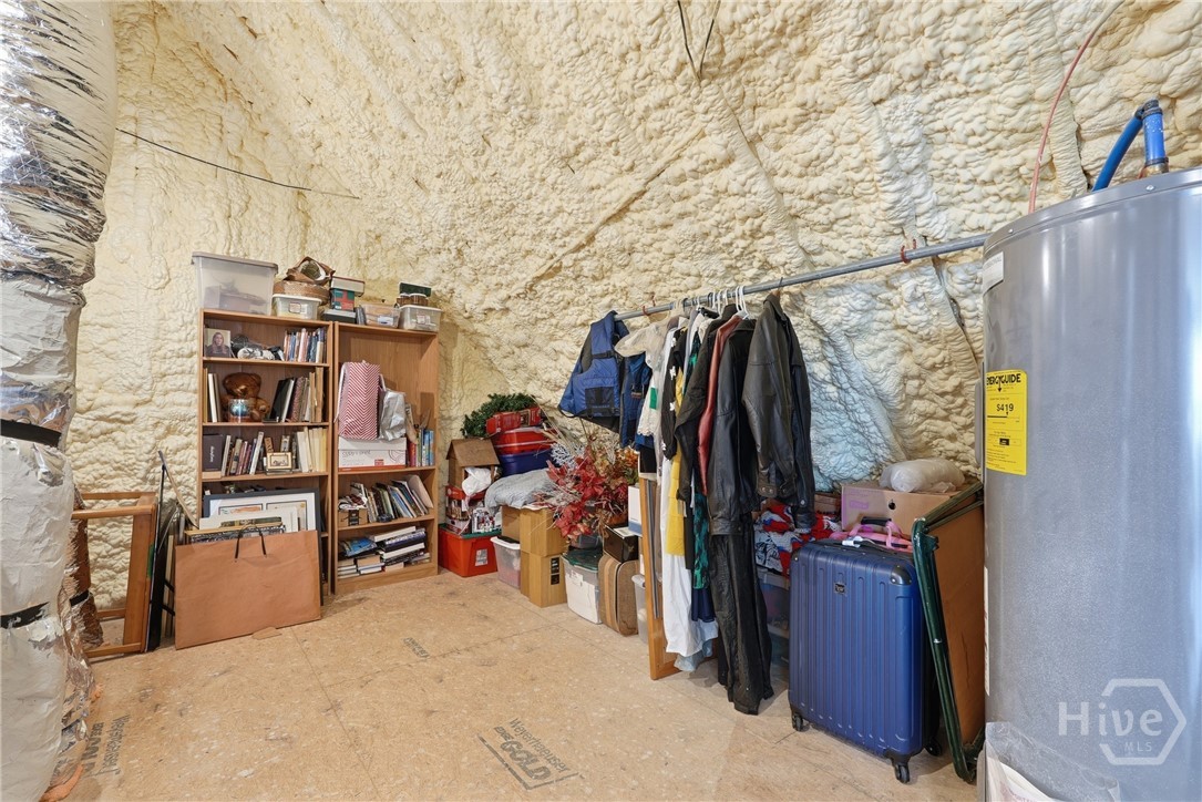 walk-in attic on 3rd floor