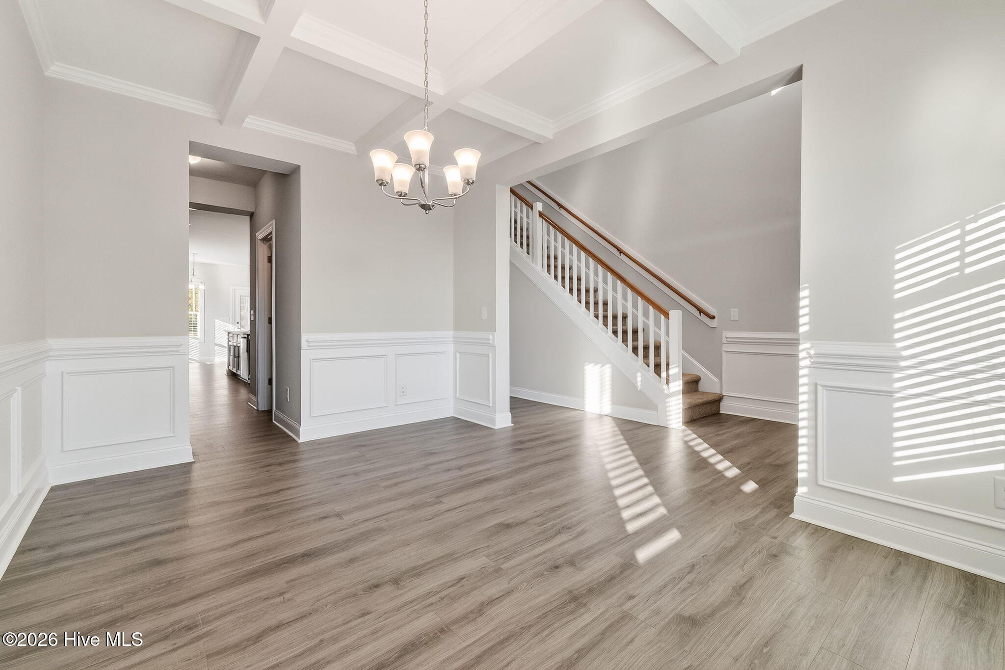 Beautiful flooring throughout downstairs