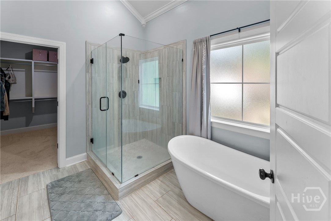Soaker Tub & Glass Shower