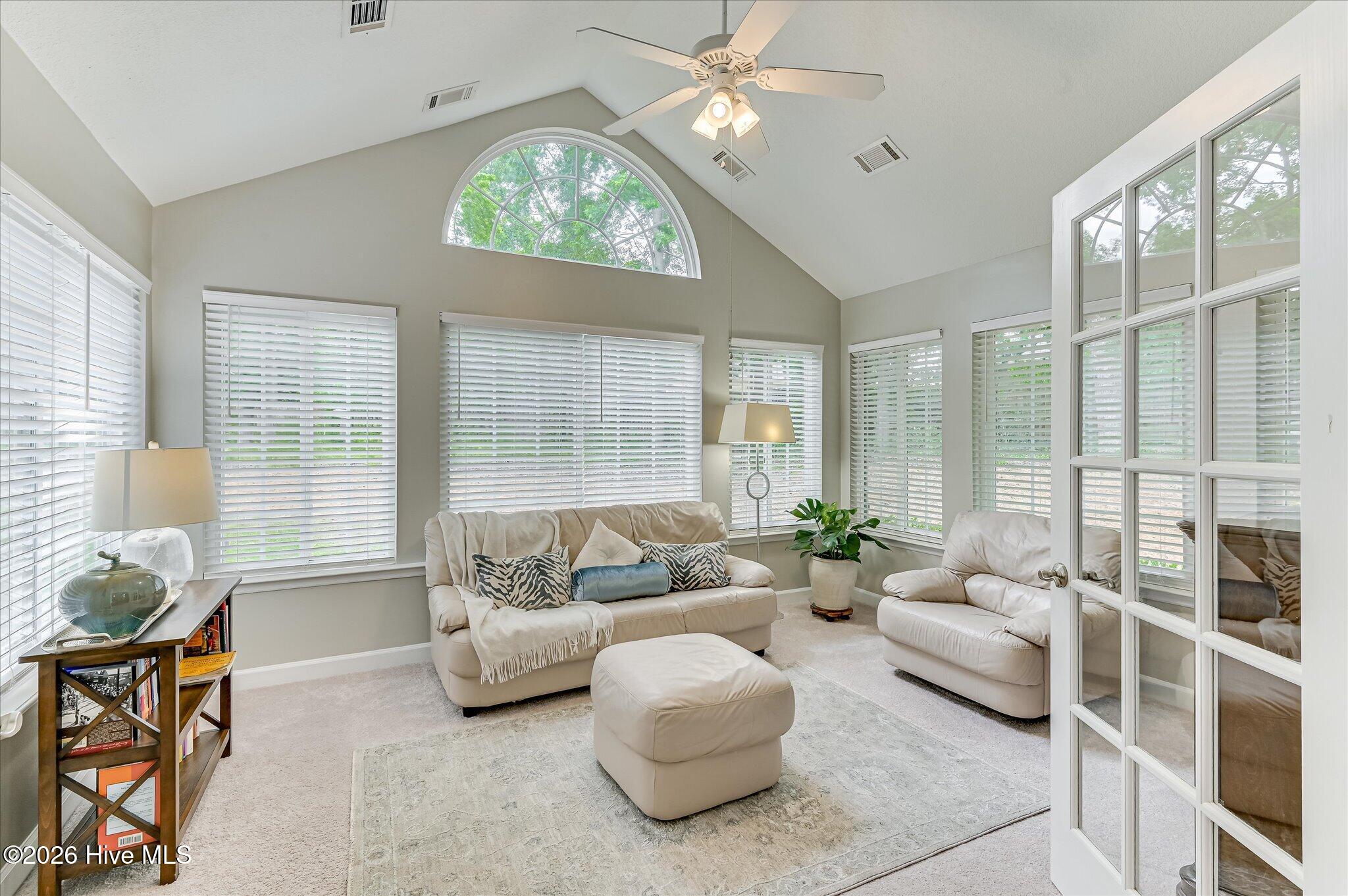 sitting area off of living room