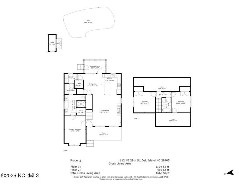 112 NE 28th Street, Oak Island, NC 28465 – photo 3: 112 NE 28th St Floor Plan