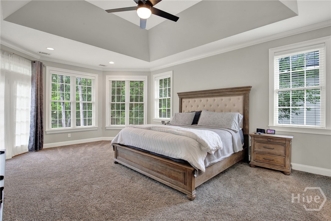 Primary bedroom off the living area