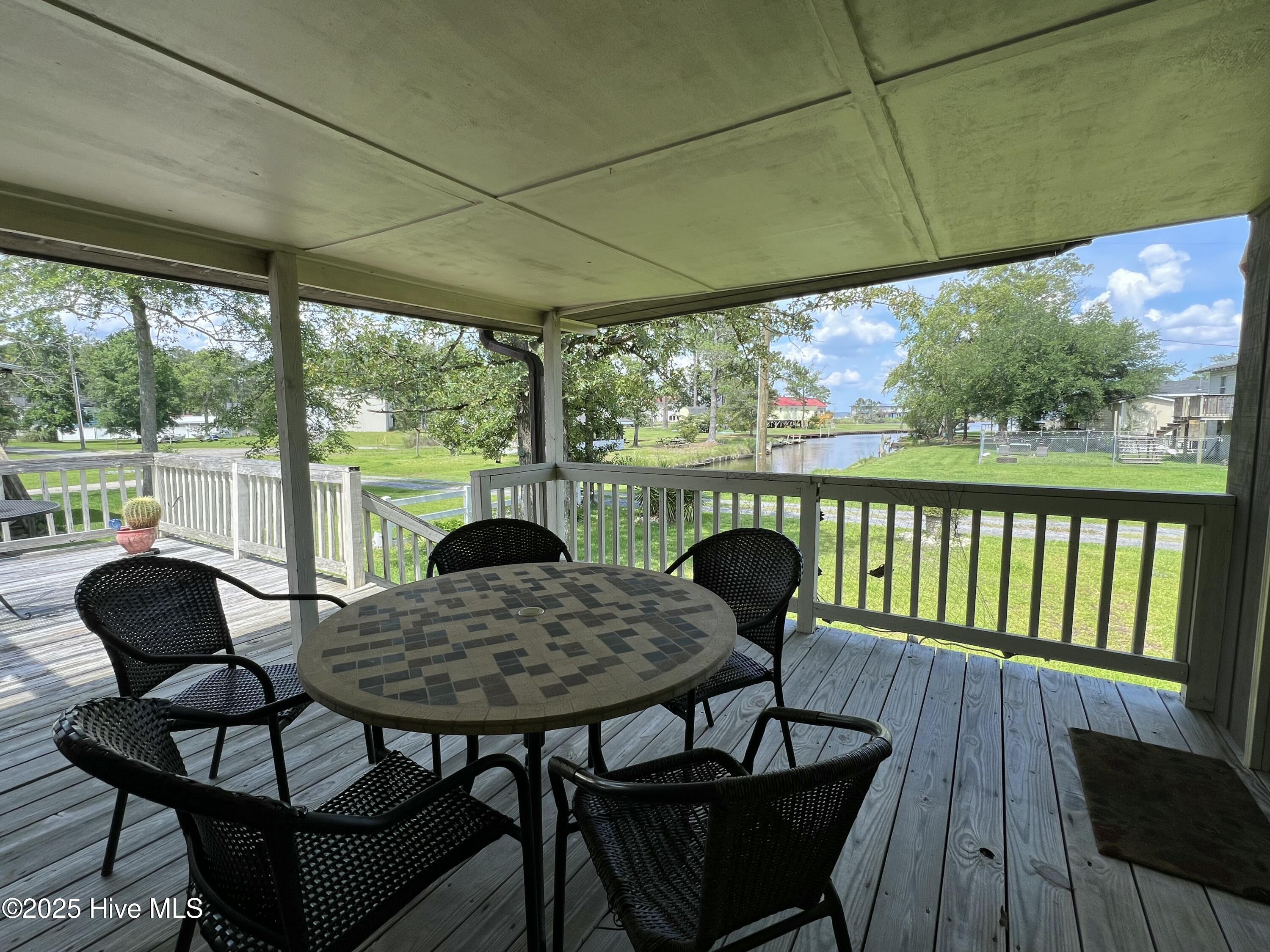 Covered area on deck