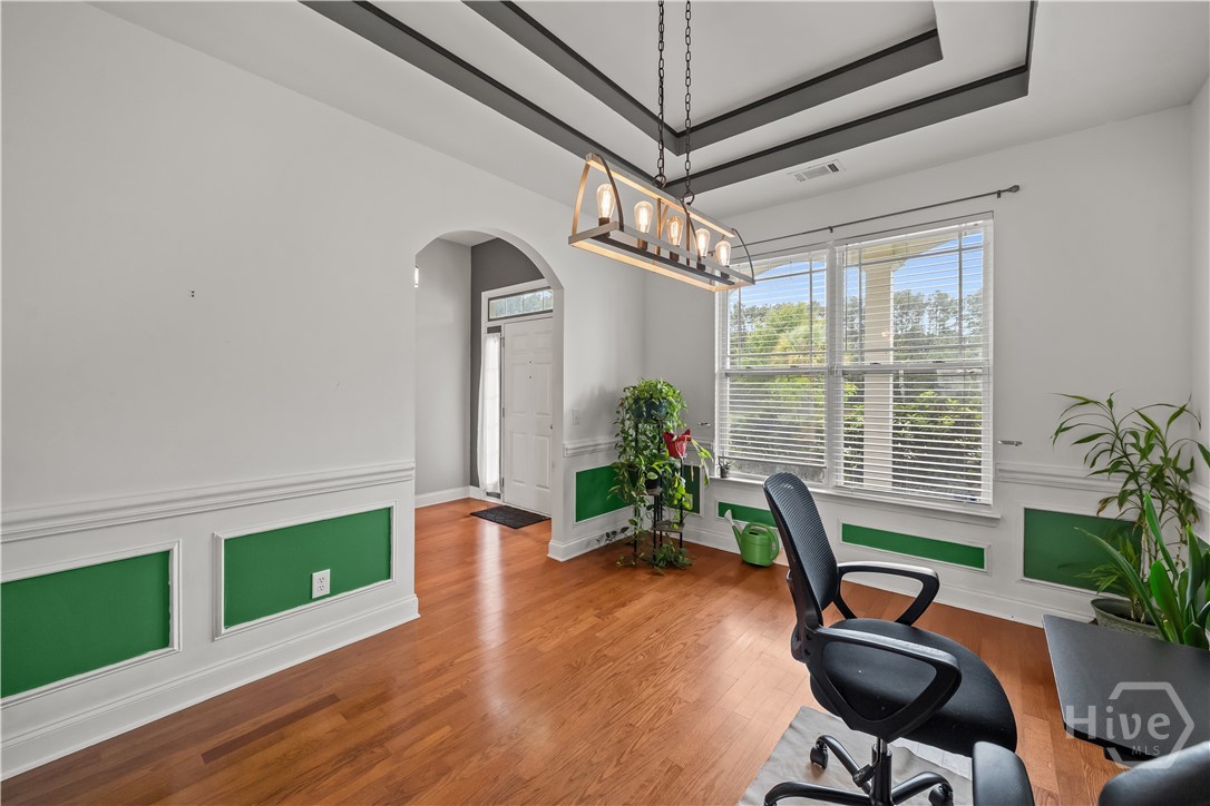 Dining Room W/ Trey Ceilings