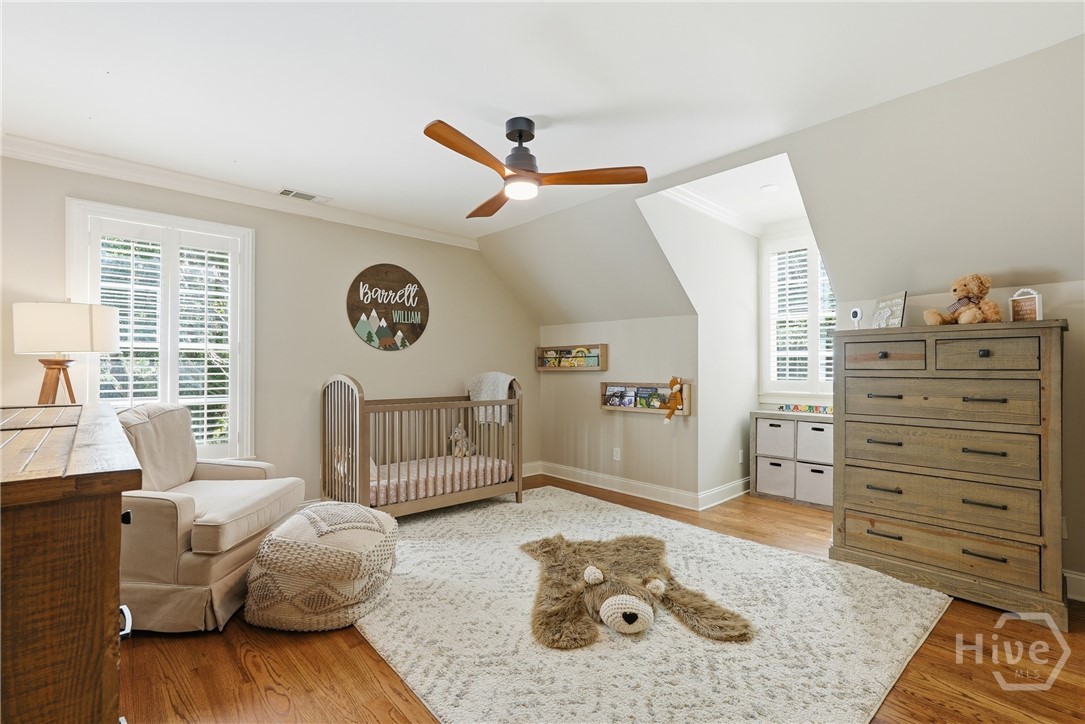 Upstairs bedroom, facing front yard