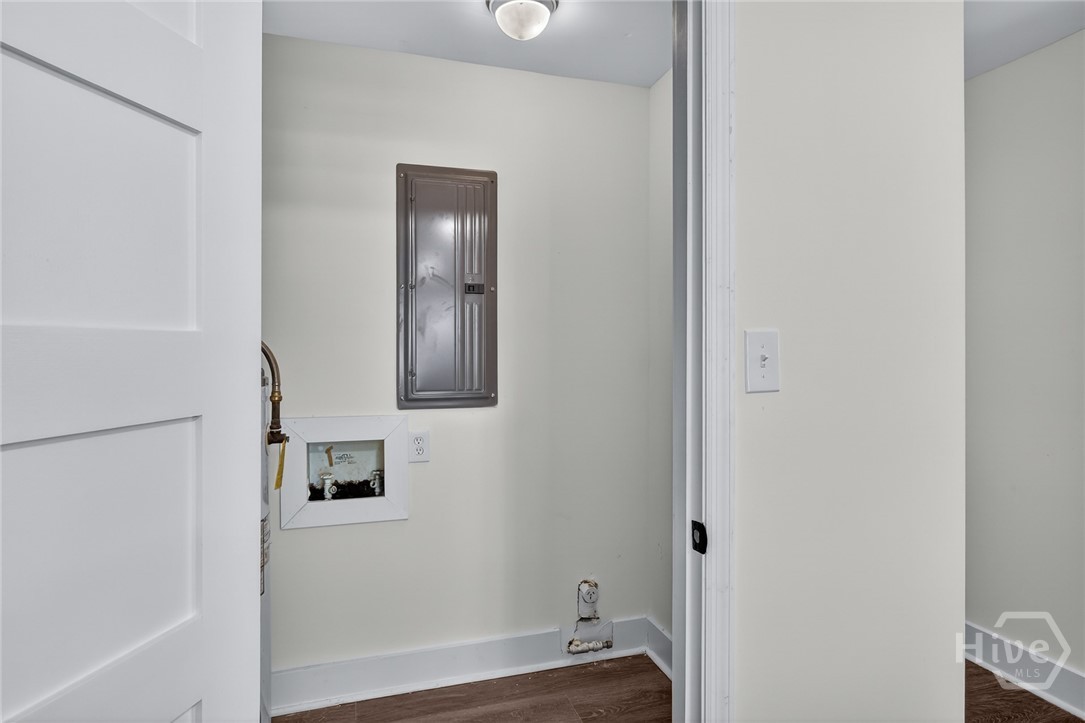 Laundry room off of family room