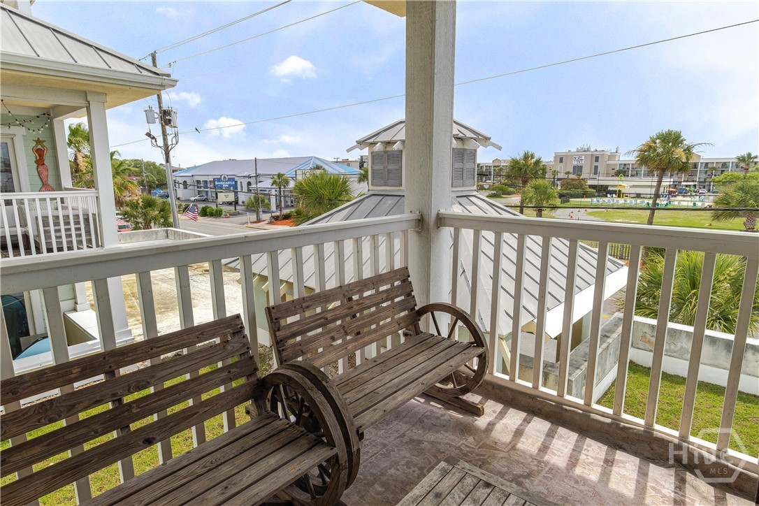 Front view from balcony, overlooks butler avenue.  Currently other units for sale have rear view