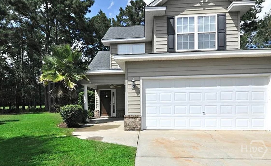 front entry and yard