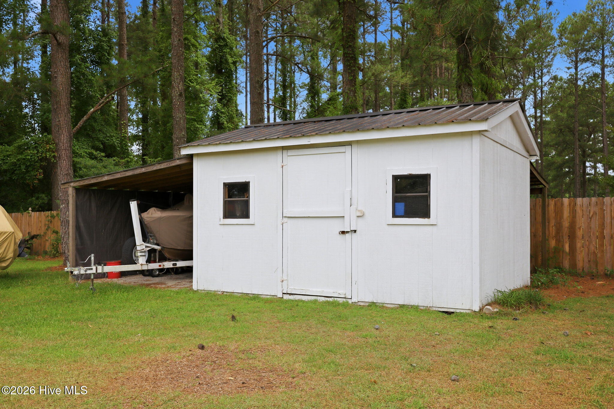 shed for mowers etc and lean to for any other equipment