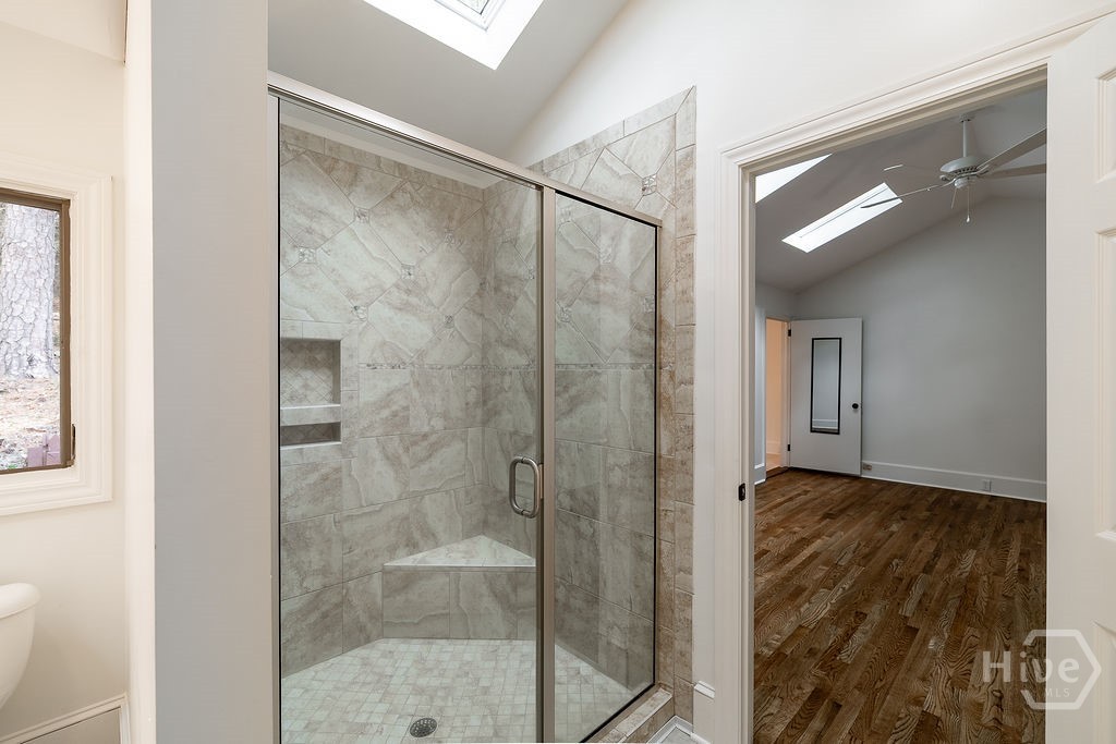 Master shower