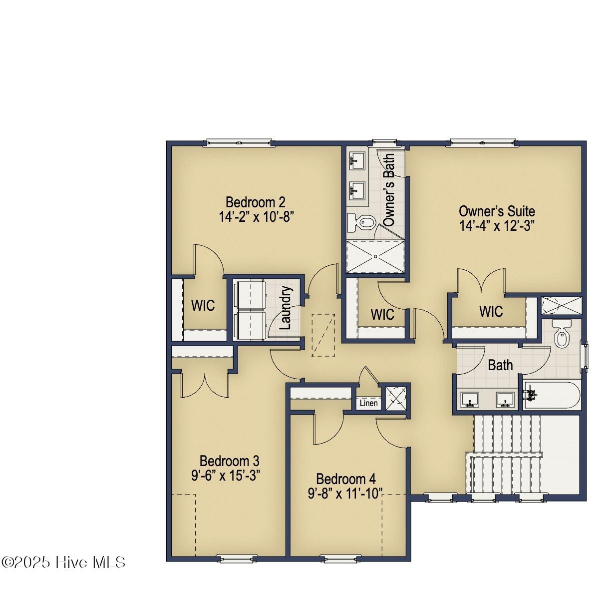Lyon Second Floor - Double Vanity