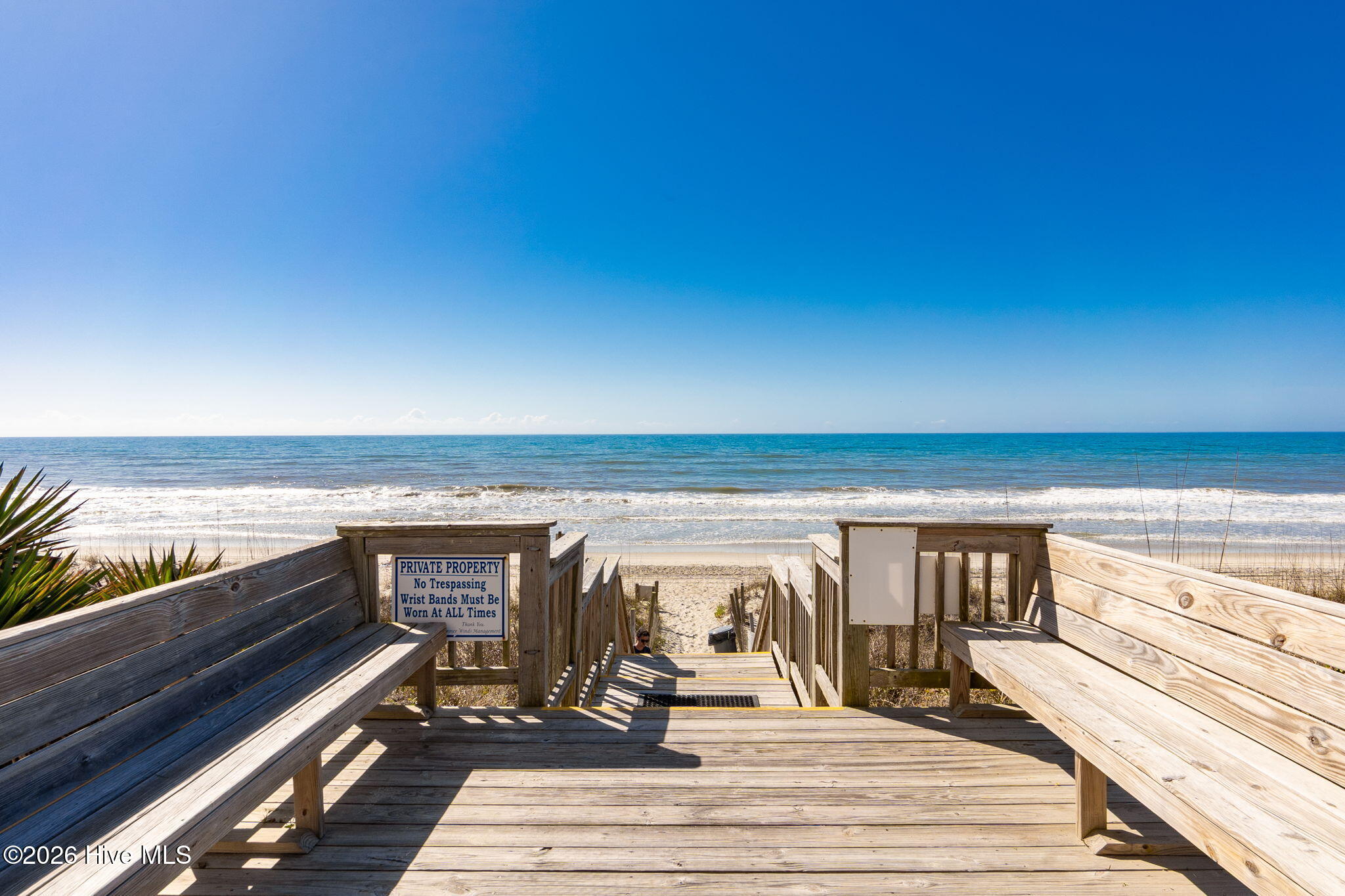 Ocean Deck area and beach access