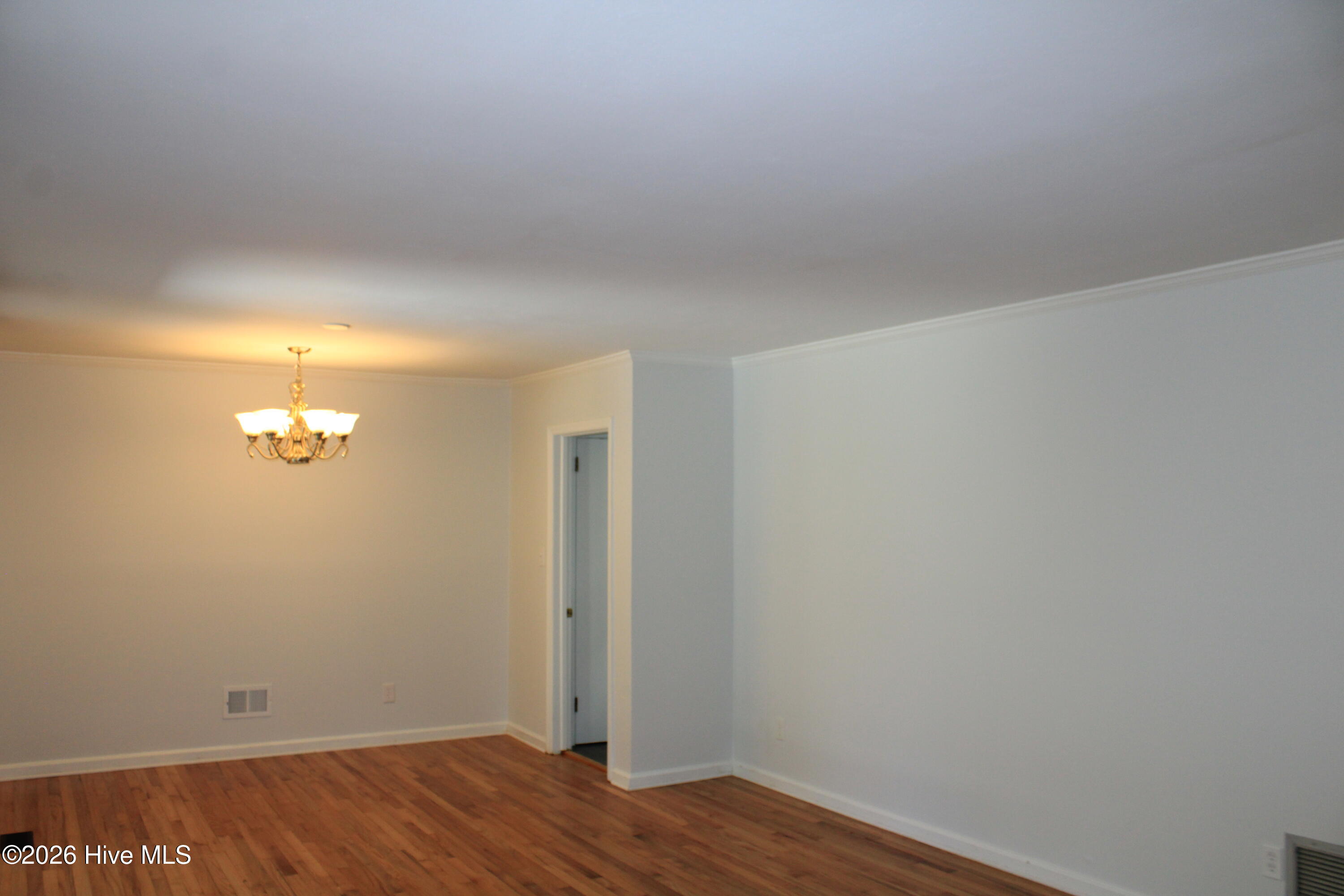 Dining area with entry to kitchen