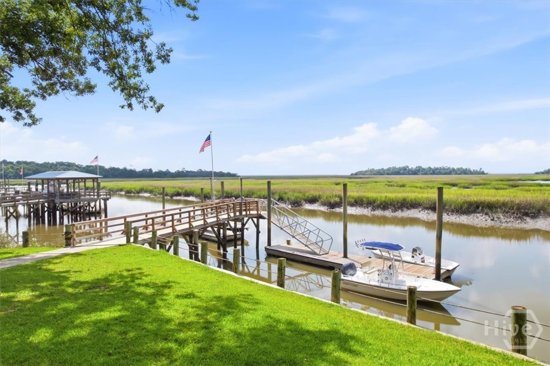 Belle Island community docks.