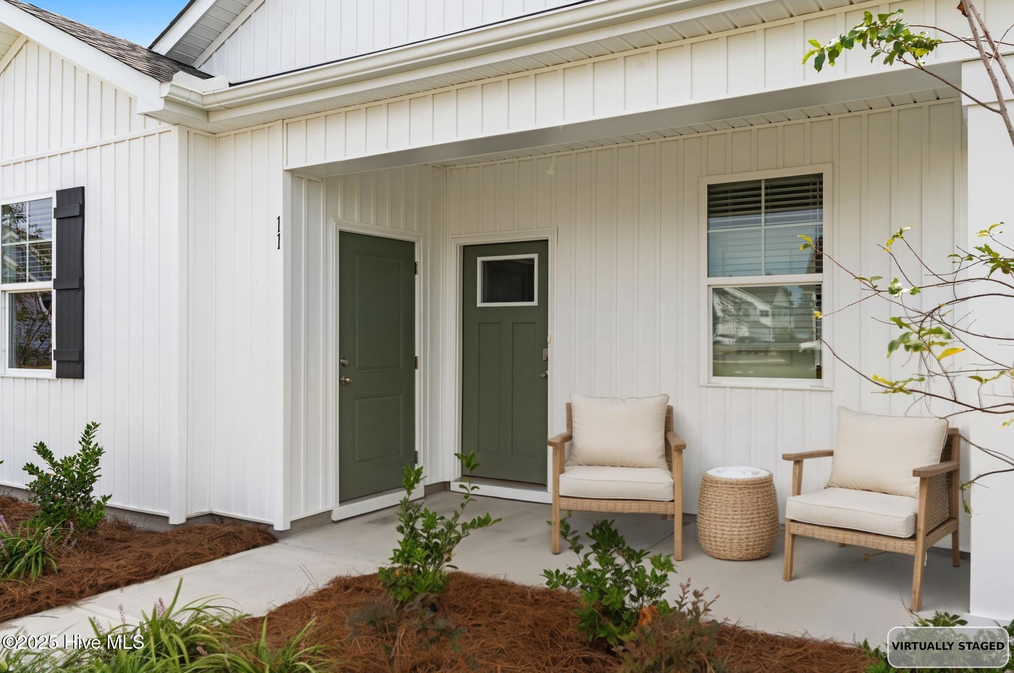 Covered Porch Virtual Staged