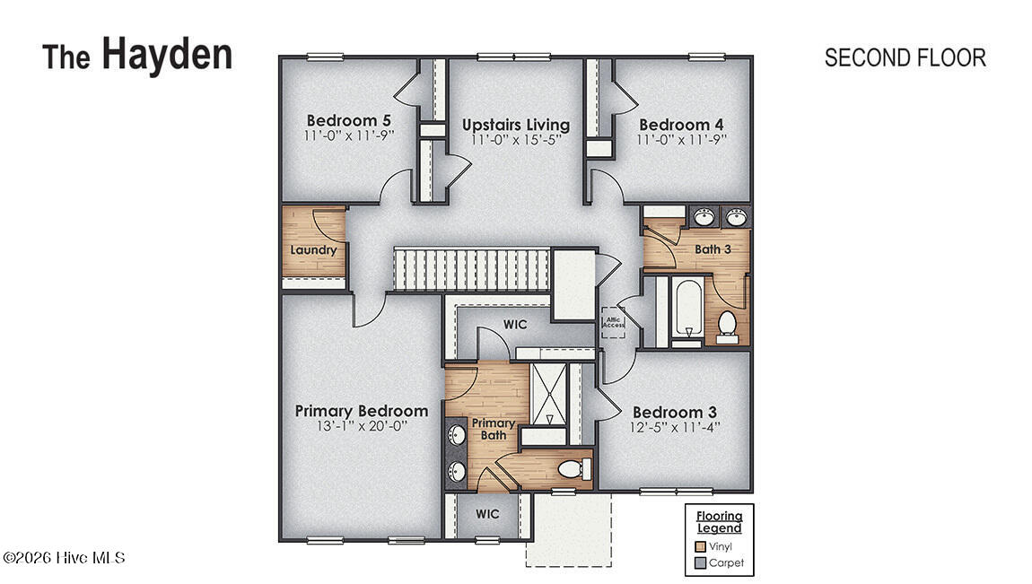 1102 Pampas Grass Drive Lot 338, Castle Hayne, NC 28429 – photo 3: Hayden_Second Floor