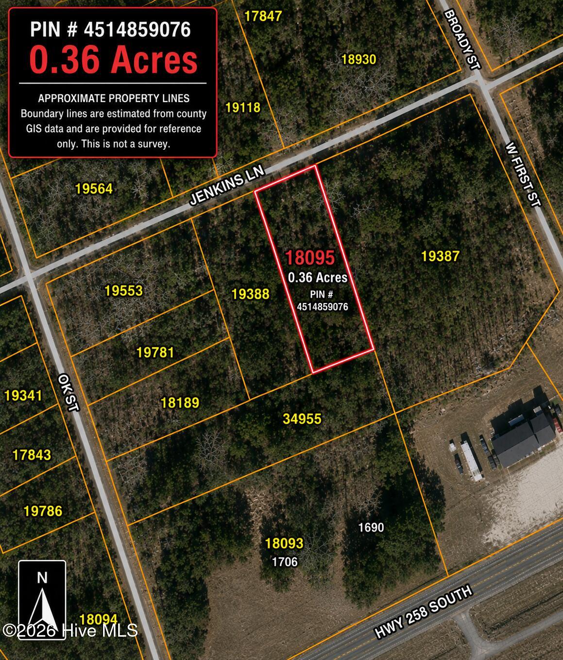 Exterior photo of 0.36ac Jenkins Lane, Kinston, NC 28504. MLS: 100587419