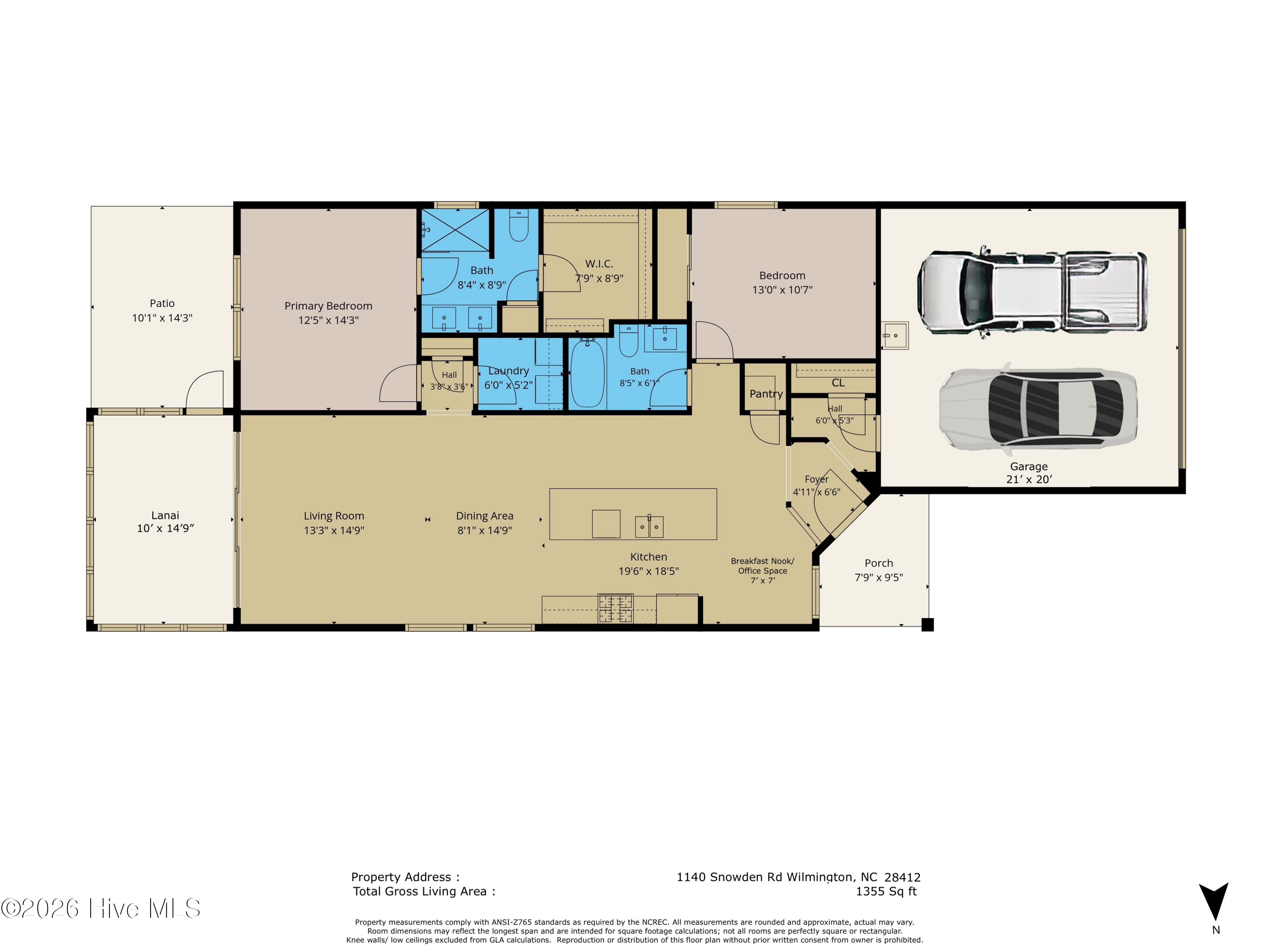 Exterior photo of 1140 Snowden Road, Wilmington, NC 28412. MLS: 100590095