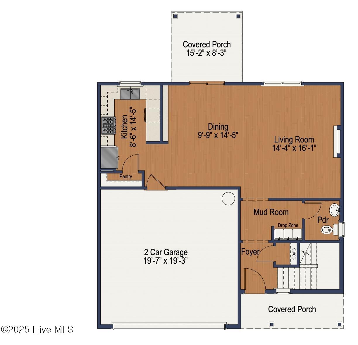 Lyon First Floor - Enlarged Kitchen