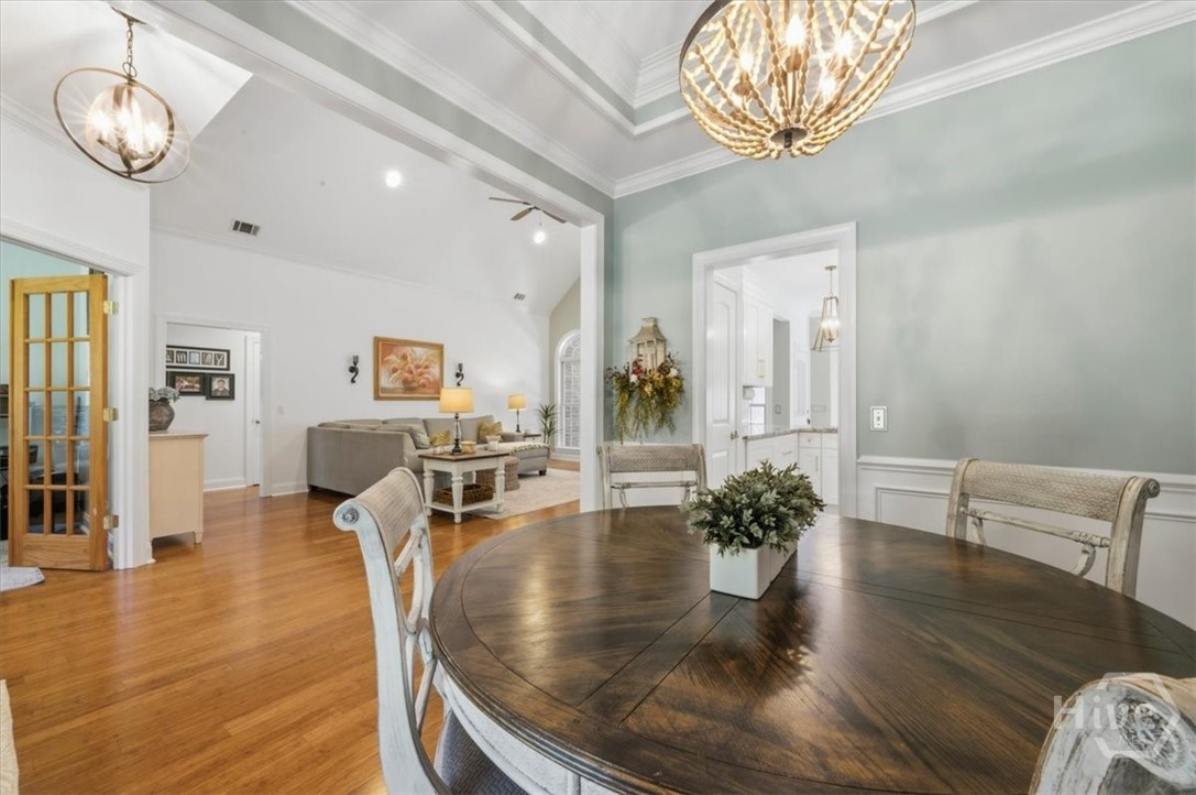 Judges panel trim and hardwood flooring. So much natural light.