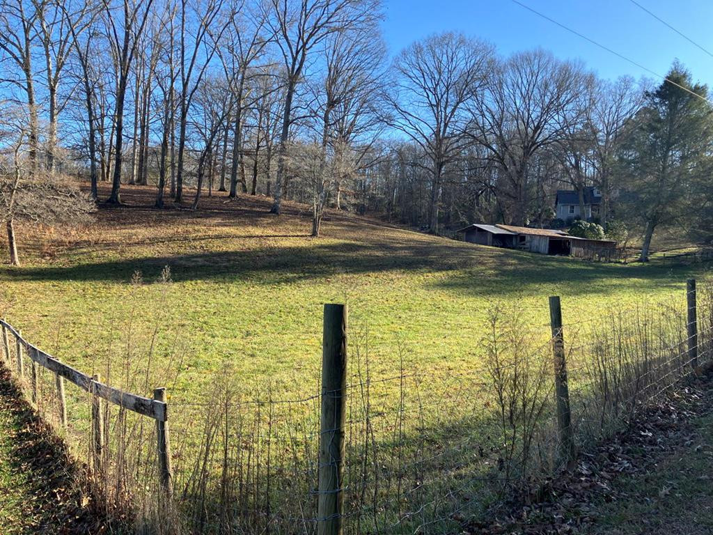Corner of property facing barn