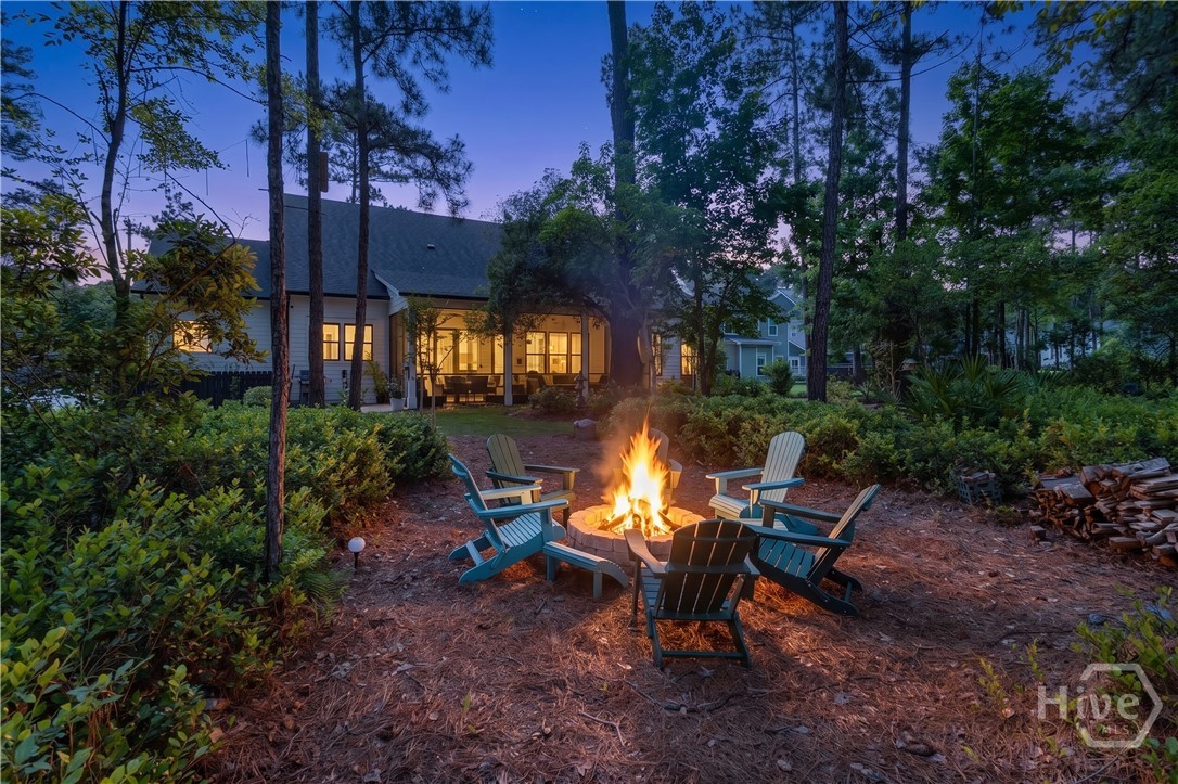 Backyard - Firepit Virtually Enhanced