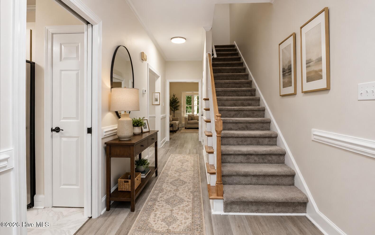 Foyer with furniture