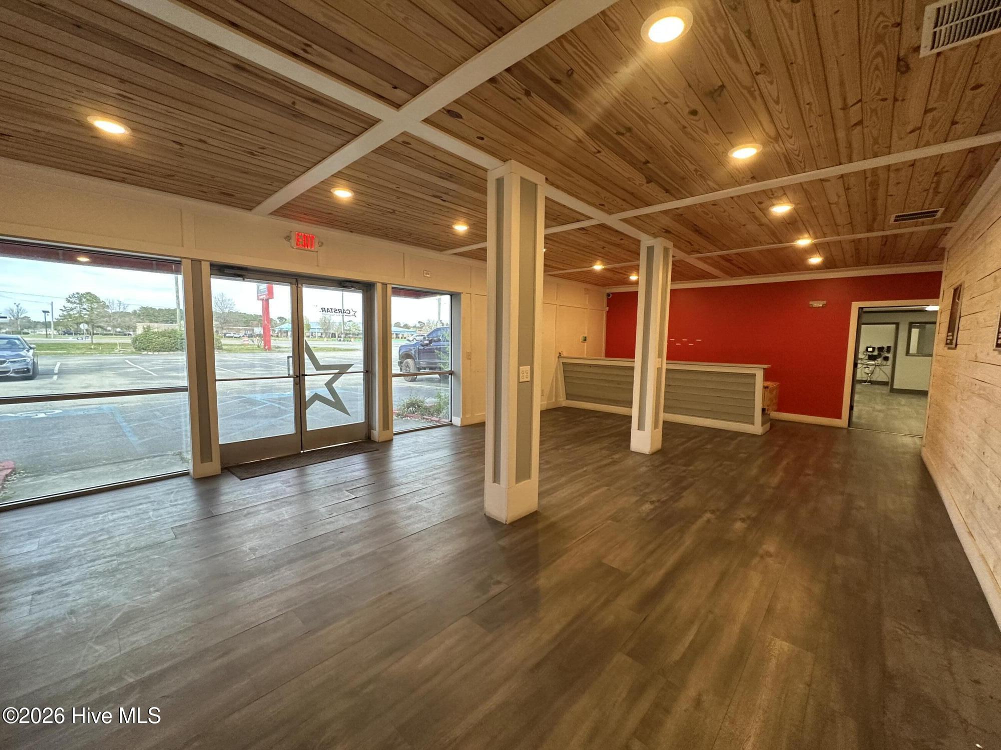 Front desk and waiting room