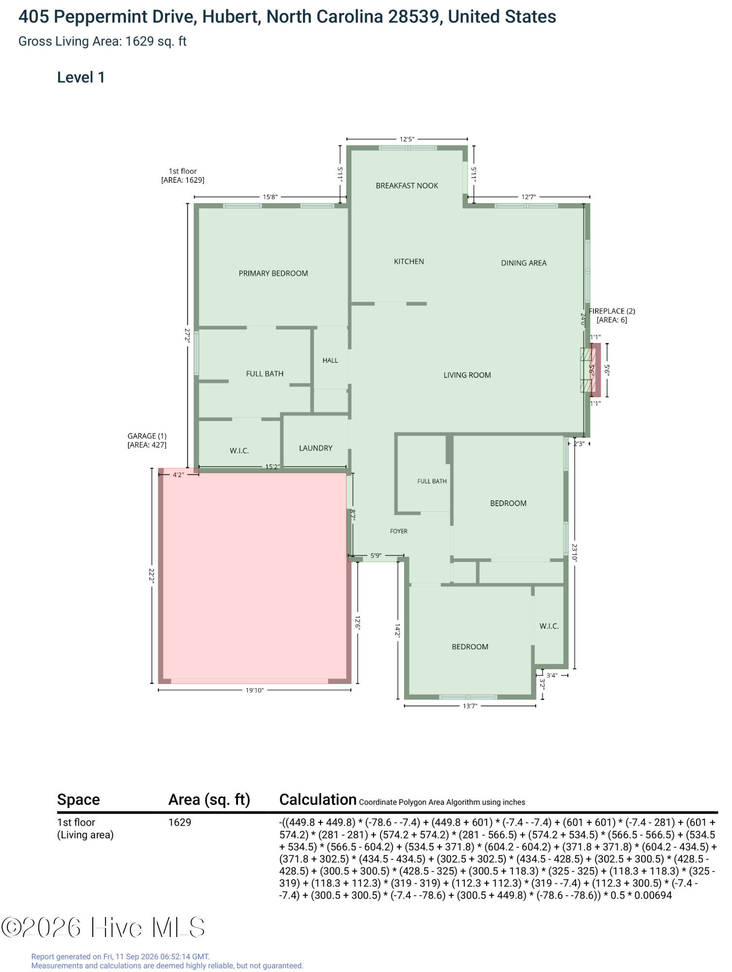 Exterior photo of 405 Peppermint Drive, Hubert, NC 28539. MLS: 100602993