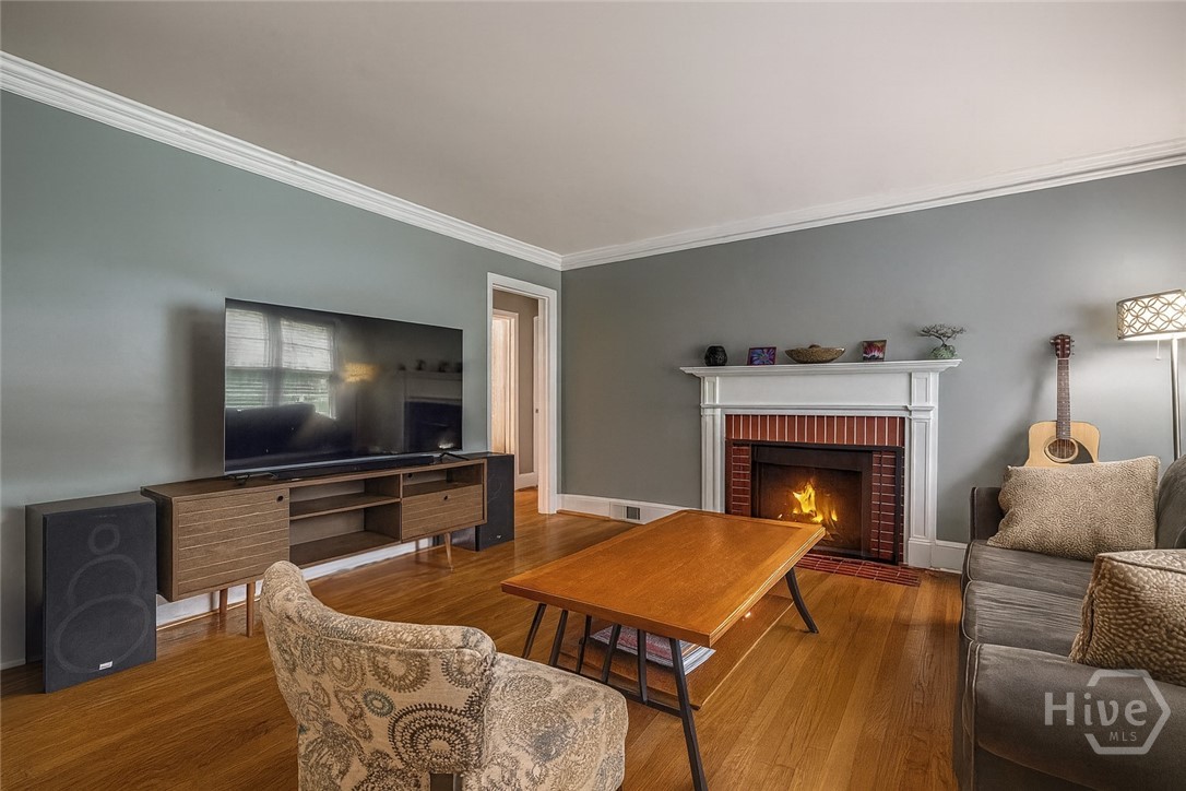 Living Room with Fireplace