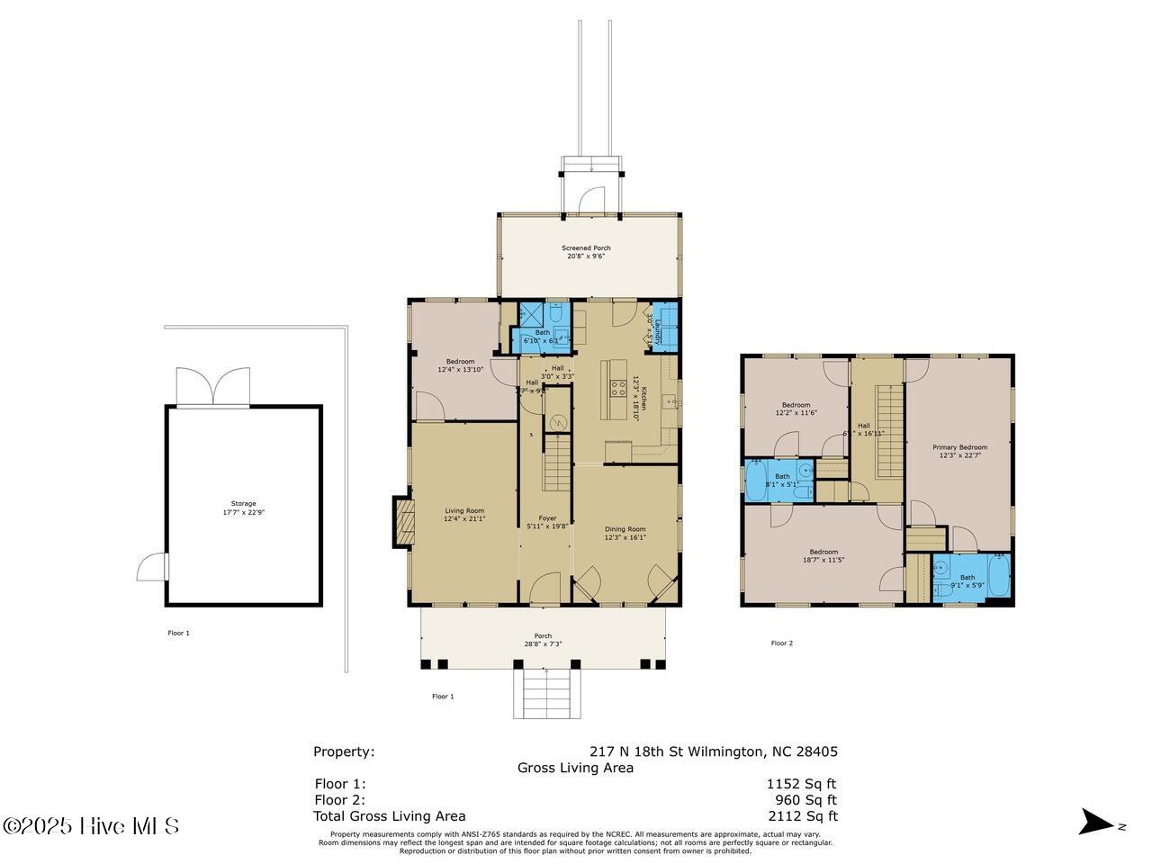 217 N 18th Street, Wilmington, NC 28405 – photo 4: 217 N 18th St Floor Plan