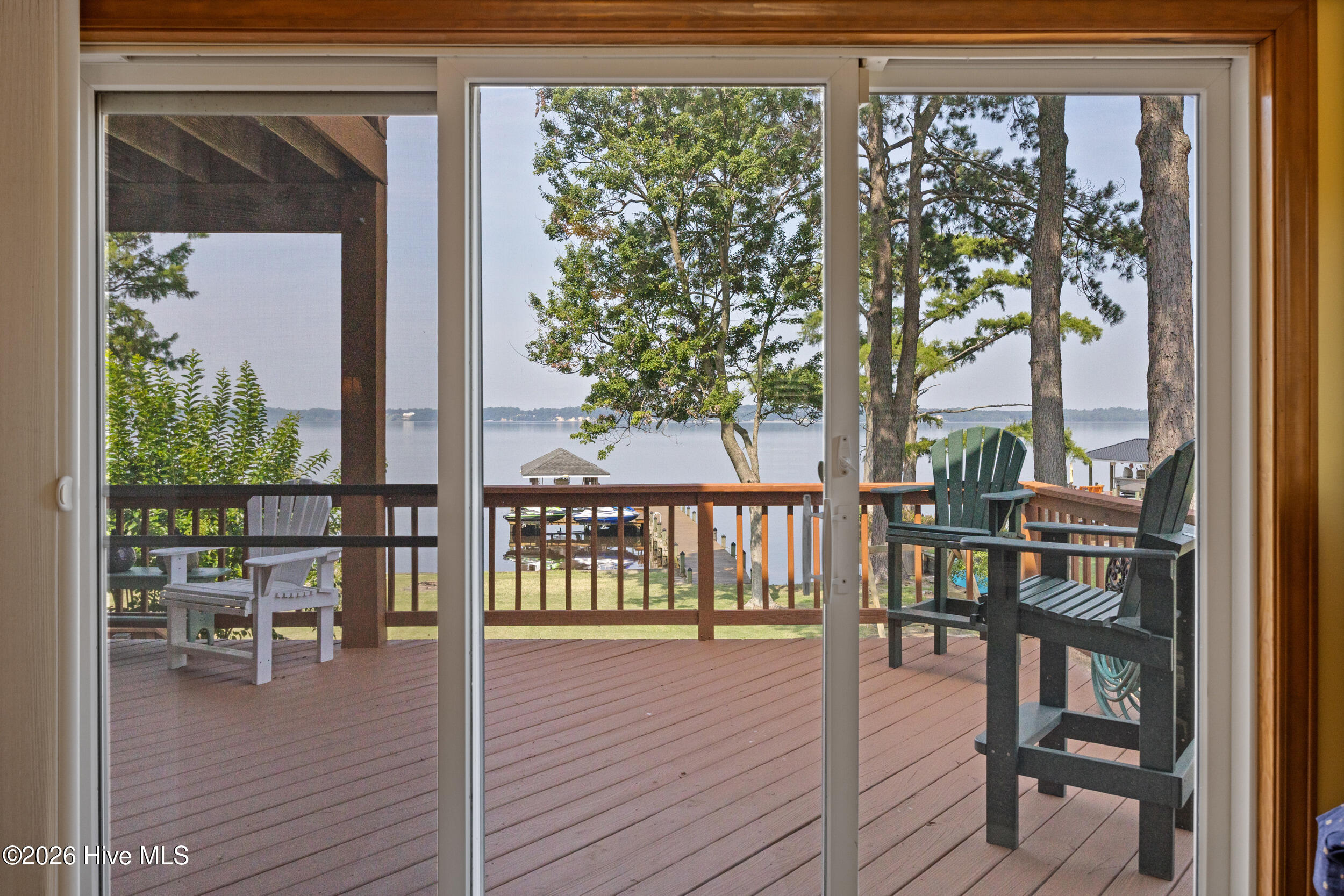 Access to deck from the family room