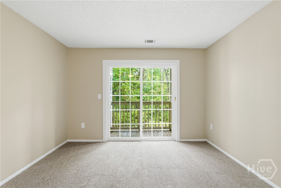 Nice Big Bedroom! Sliding Doors Lead To Private De
