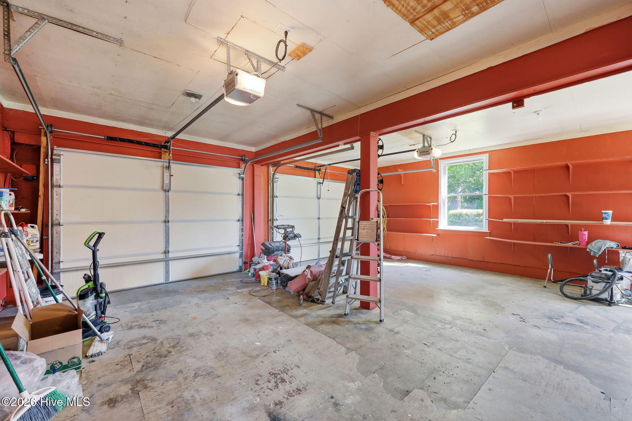 Inside of the garage